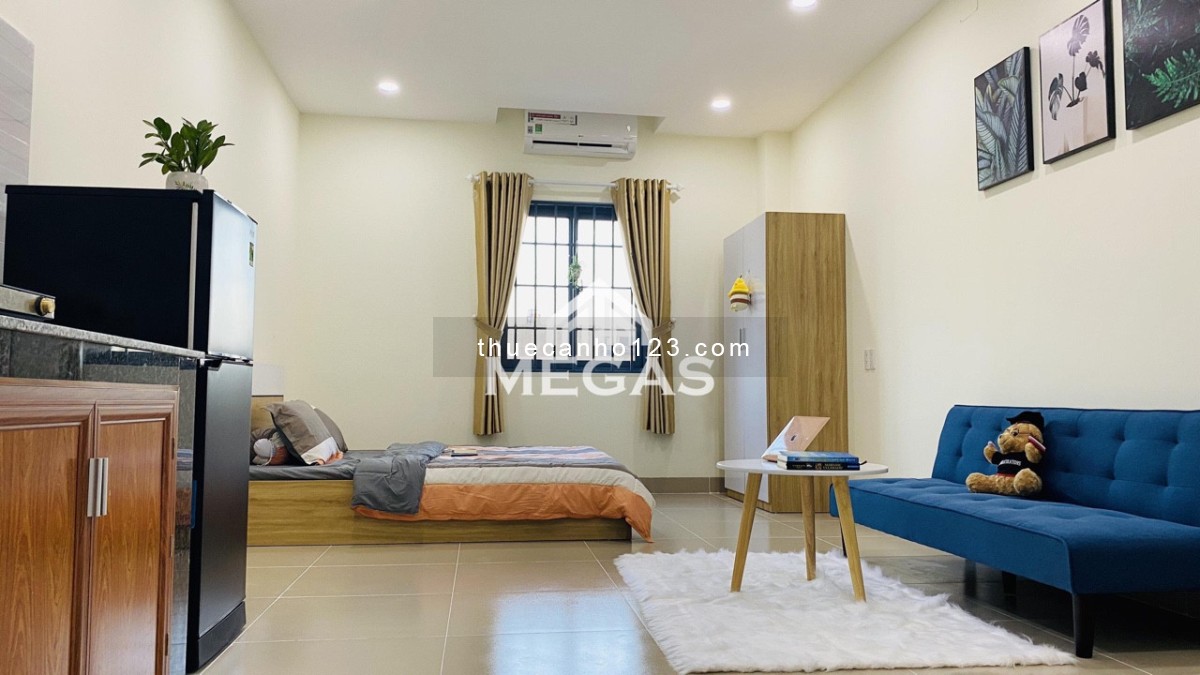 Căn hộ mini full nội thất, giá rẻ có balcon thoáng mát khu vực giáp Tân Phú