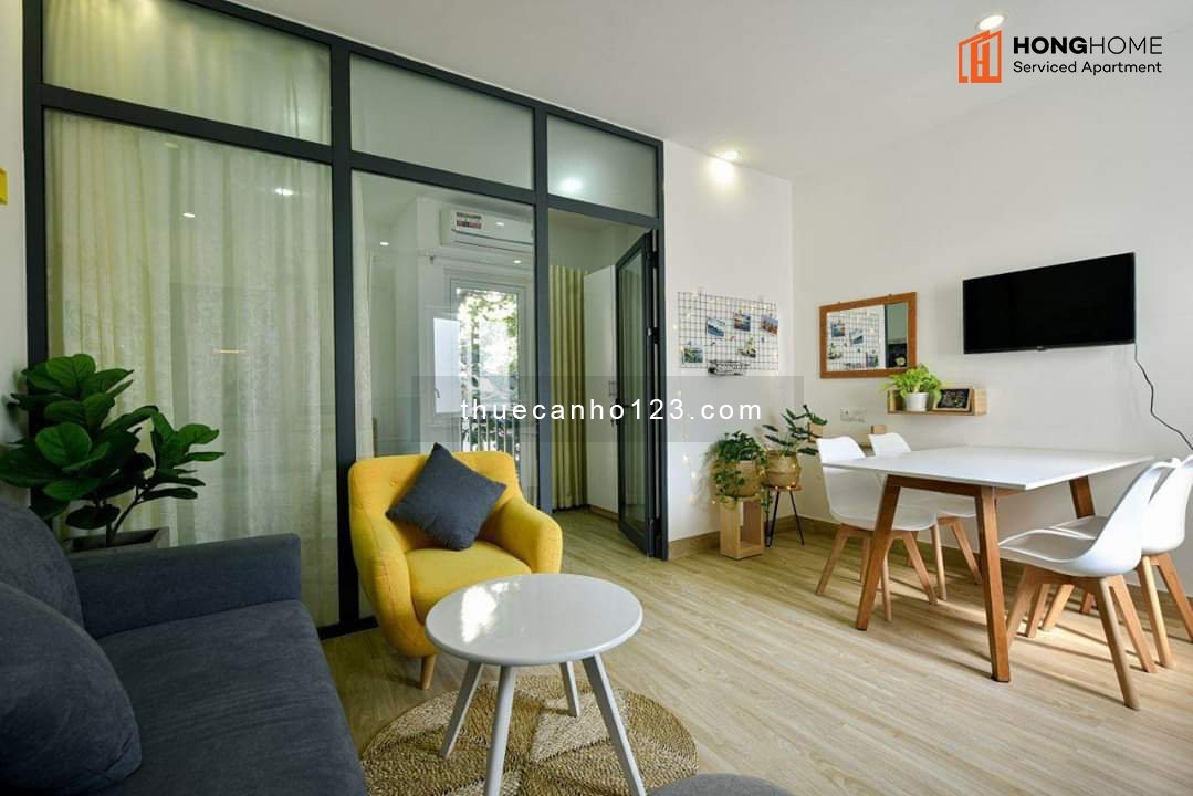 Cho thuê căn hộ 1pn Hoàng Sa Quận 1, diện tích 50m2 1 pn 1 wc, có sẵn nội thất, giá chỉ 15 triệu