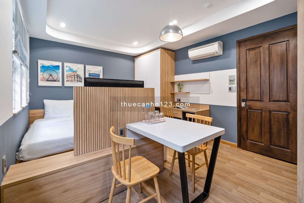 Căn hộ Studio Cao cấp Balcony lớn full nội thất - Nguyễn Bỉnh Khiêm, P.ĐaKao, 40m2, giá 12tr