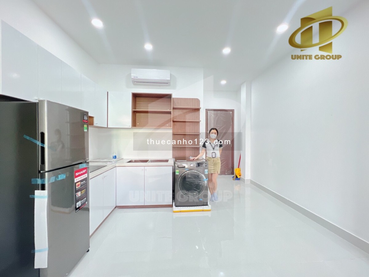 Cho thuê căn hộ 1 pn ban công siêu mới gần sân bay, diện tích 46m2, giá 10tr3