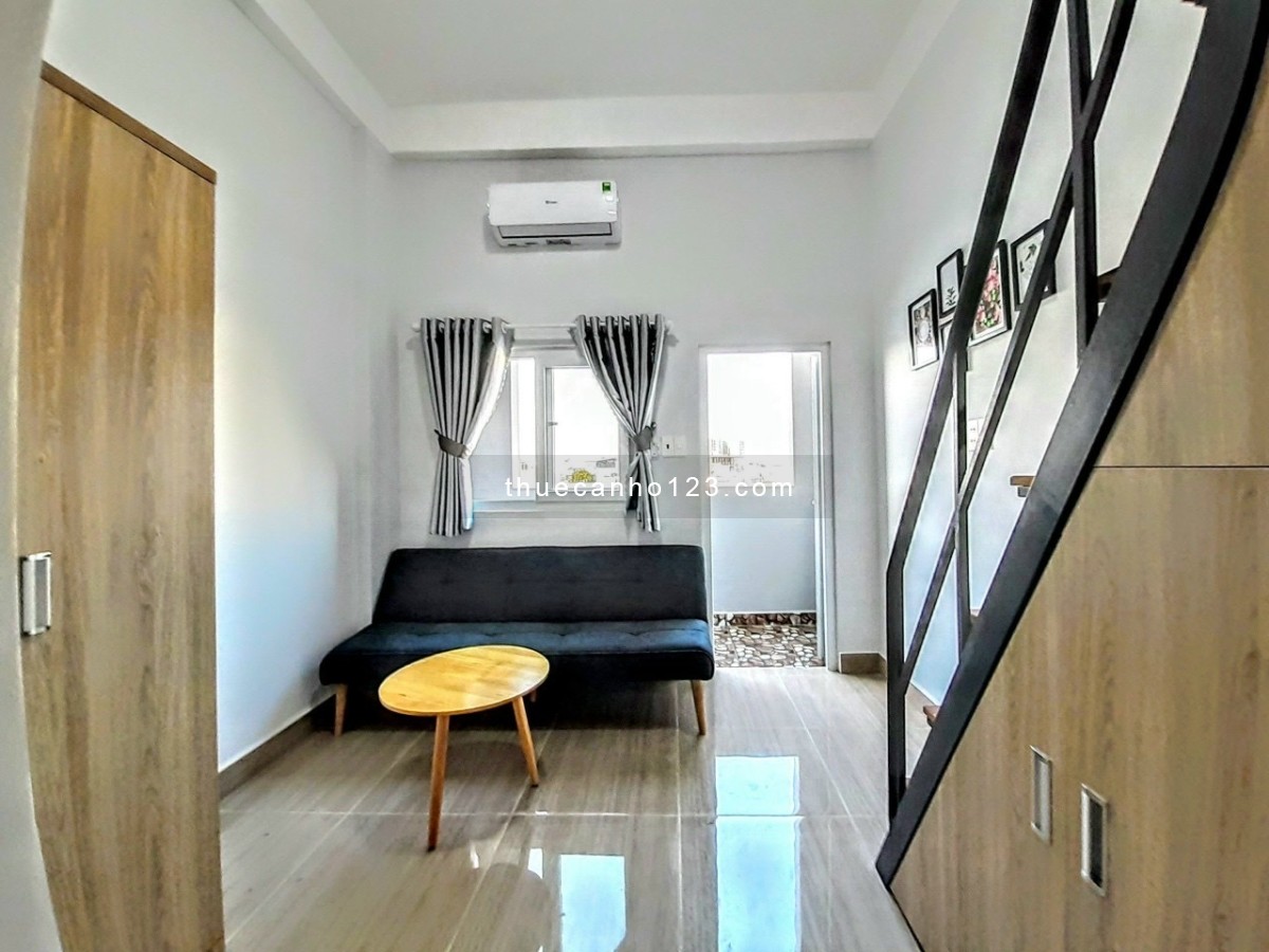 Căn hộ chung cư mini Duplex tiện nghi - full nội thất- ban công - máy giặt riêng - giá 5tr8