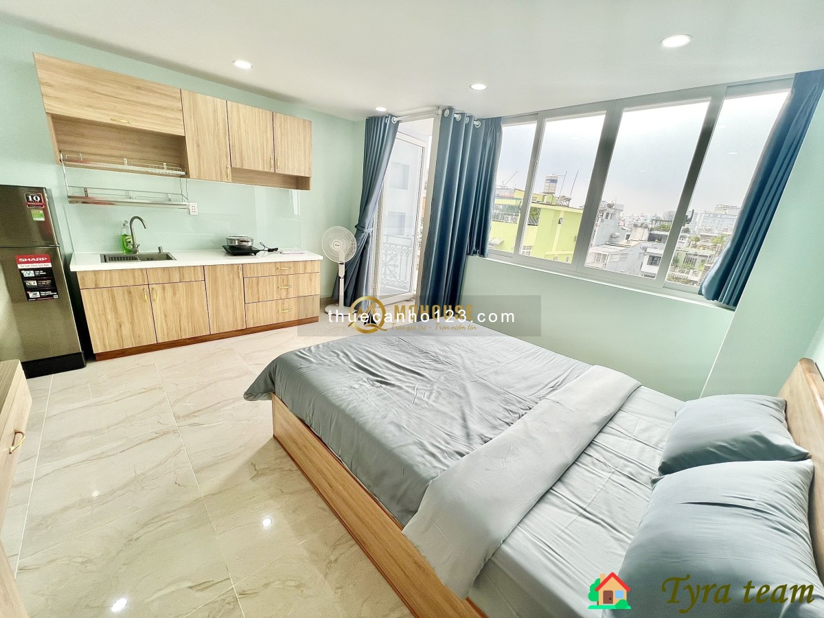 Cho thuê căn hộ mới siêu xịn mịn tại Phú Nhuận, 1 pn 1 wc, giá 7tr5/tháng