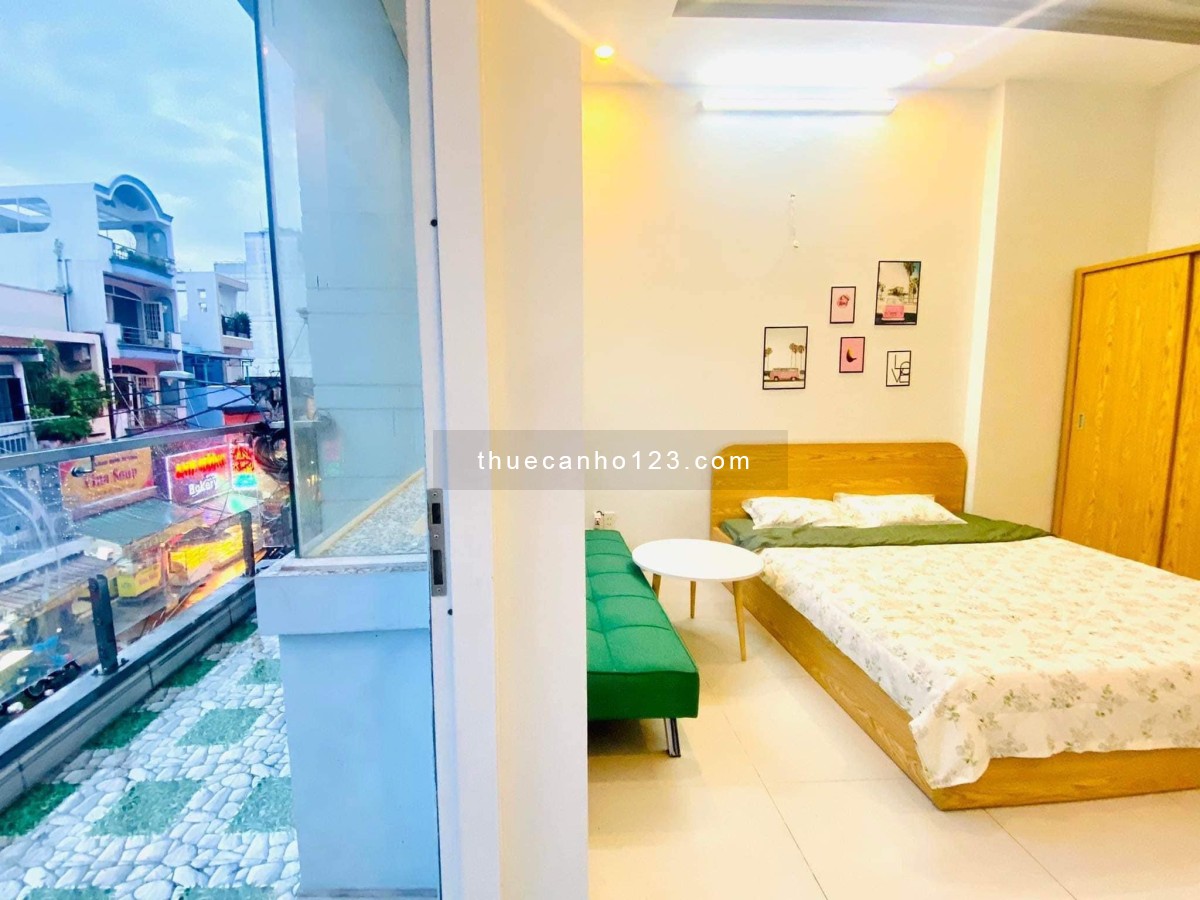 Căn 1 phòng ngủ riêng, bancon siêu to, ngay cầu Nguyễn Văn Cừ - quận 8 - 8tr5