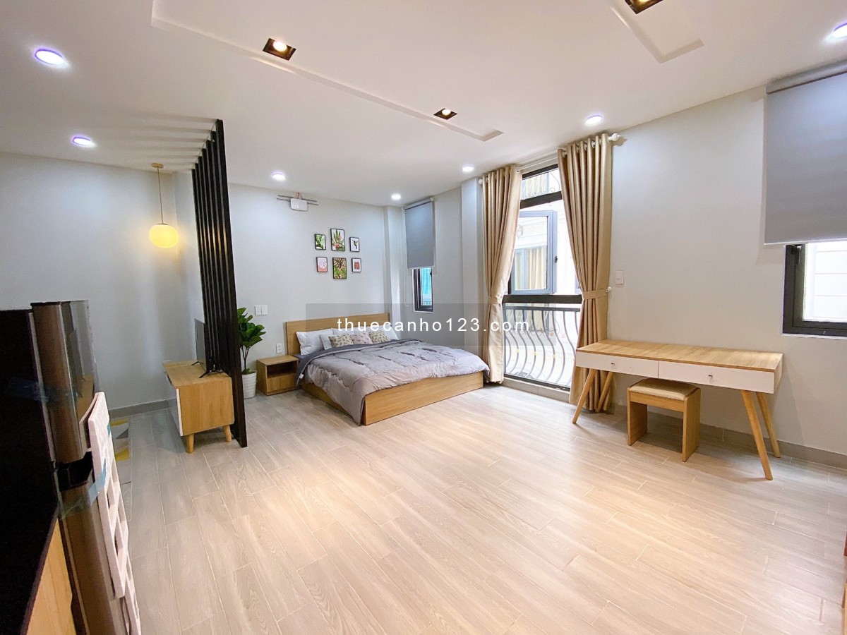 Căn hộ bancol 40m2 siêu đẹp, full nội thất gần ngã tư Phú Nhuận, rộng 40m2, giá 8tr5, 1 pn 1 wc
