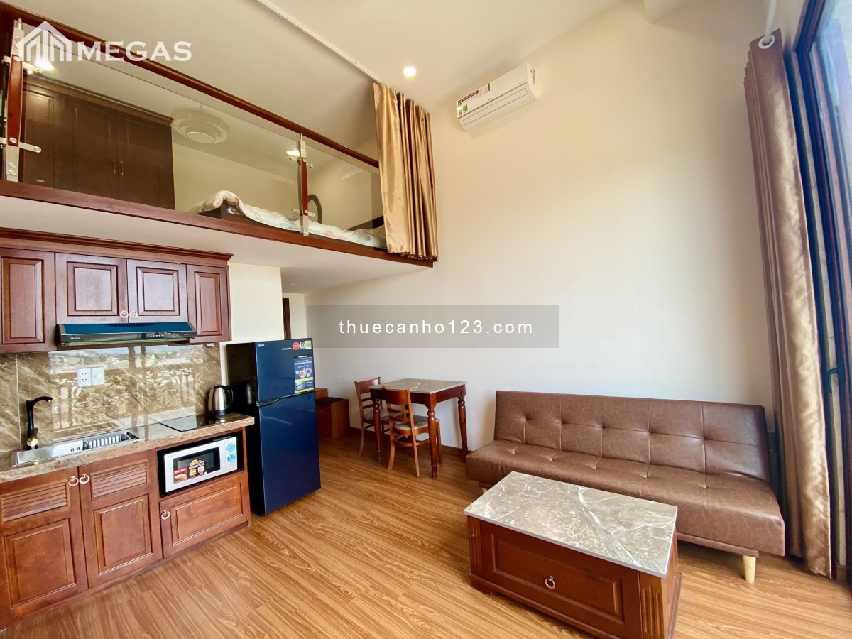 Cho thuê căn hộ thiết kế cổ điển - full nt ban công lớn ngay Trương Văn Bang, Q2, giá 7 triệu