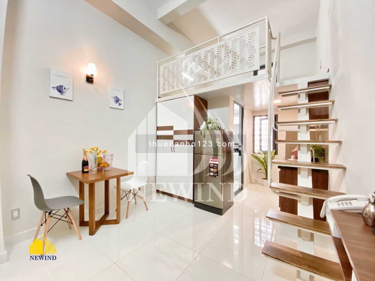 Cho thuê CHDV Duplex full nt - Q7 gần gần Rmit, Lotte, SC Vivo, giá 5 triệu, dt 30m2 1 pn 1 wc