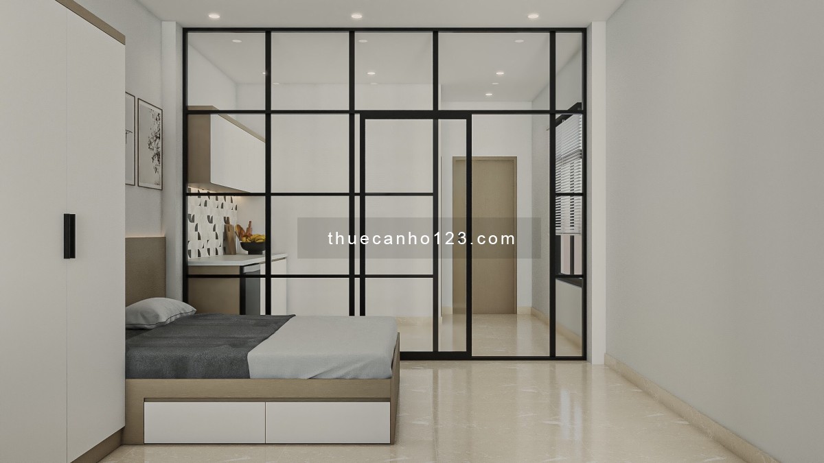 Cho thuê căn hộ dịch vụ Q1, gần chợ Tân Định, thảo cầm viên, công viên Lê văn tám, giá 7tr5/tháng