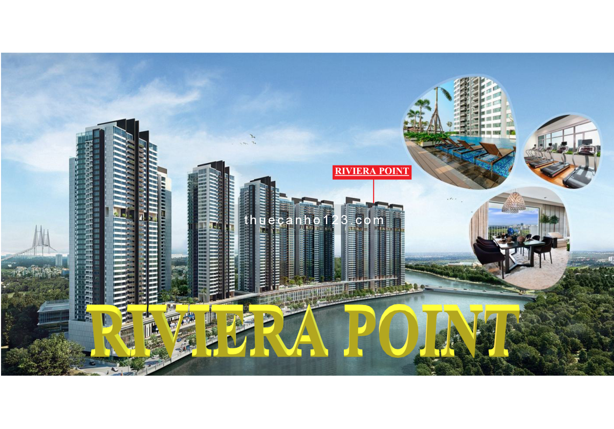 Cho thuê căn hộ Penthouse cao cấp tại Riviera Point 4 pn - 300m2 - giá 4000$/tháng.