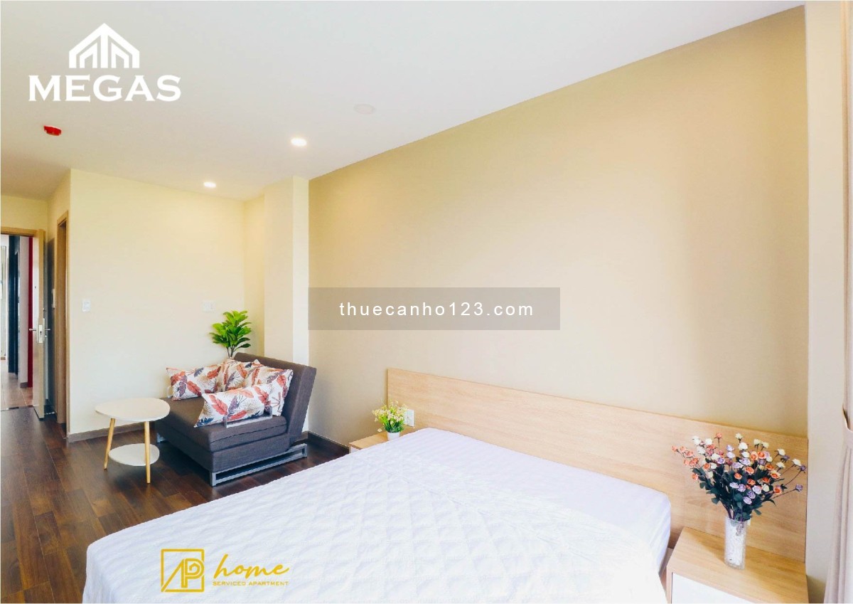 Cho thuê căn hộ 1 phòng ngủ cao cấp có ban công, dịch vụ tốt gần Masteri An Phú, giá 9tr5
