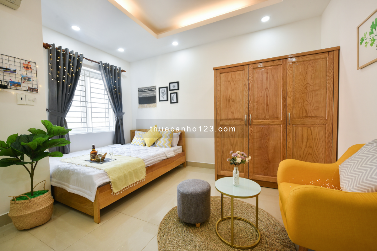 Căn hộ studio 35m2, full nội thất gần phố Tây Bùi Viện