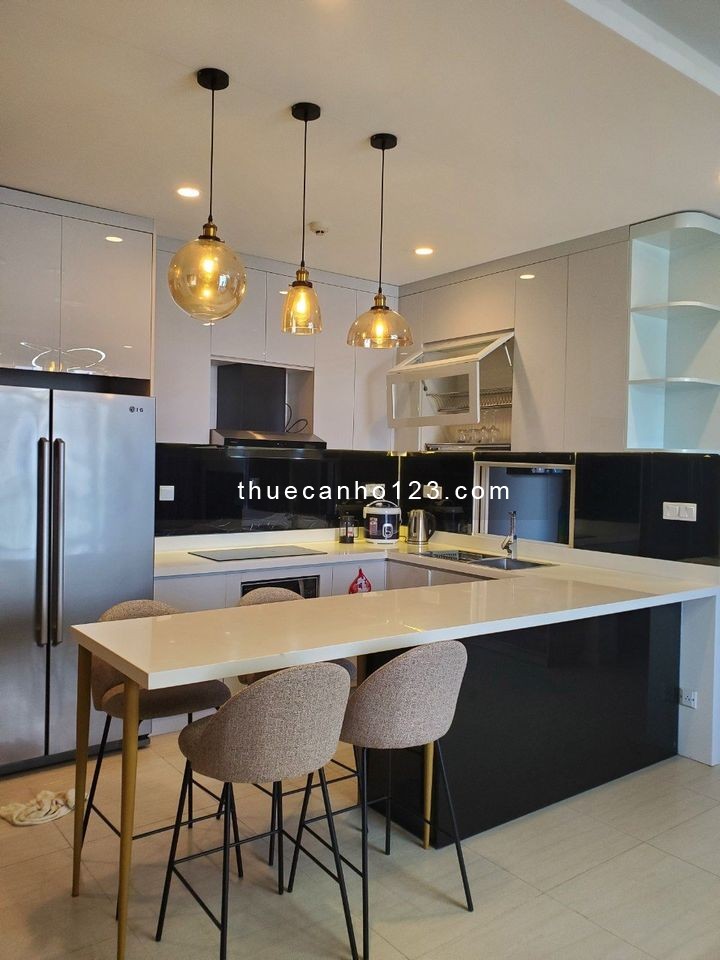 Cho thuê căn hộ giá tốt 2 pn Đảo Kim Cương 90m2 view hồ bơi, full nội thất, giá 23 tr/th