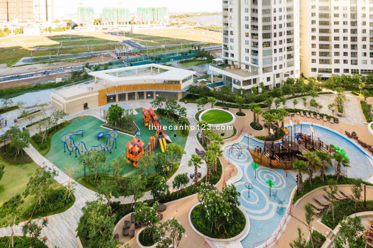 Nhà đẹp: 1PN Đảo Kim Cương 56m2, full nội thất, view hồ bơi + sông, giá tốt 17 triệu/tháng