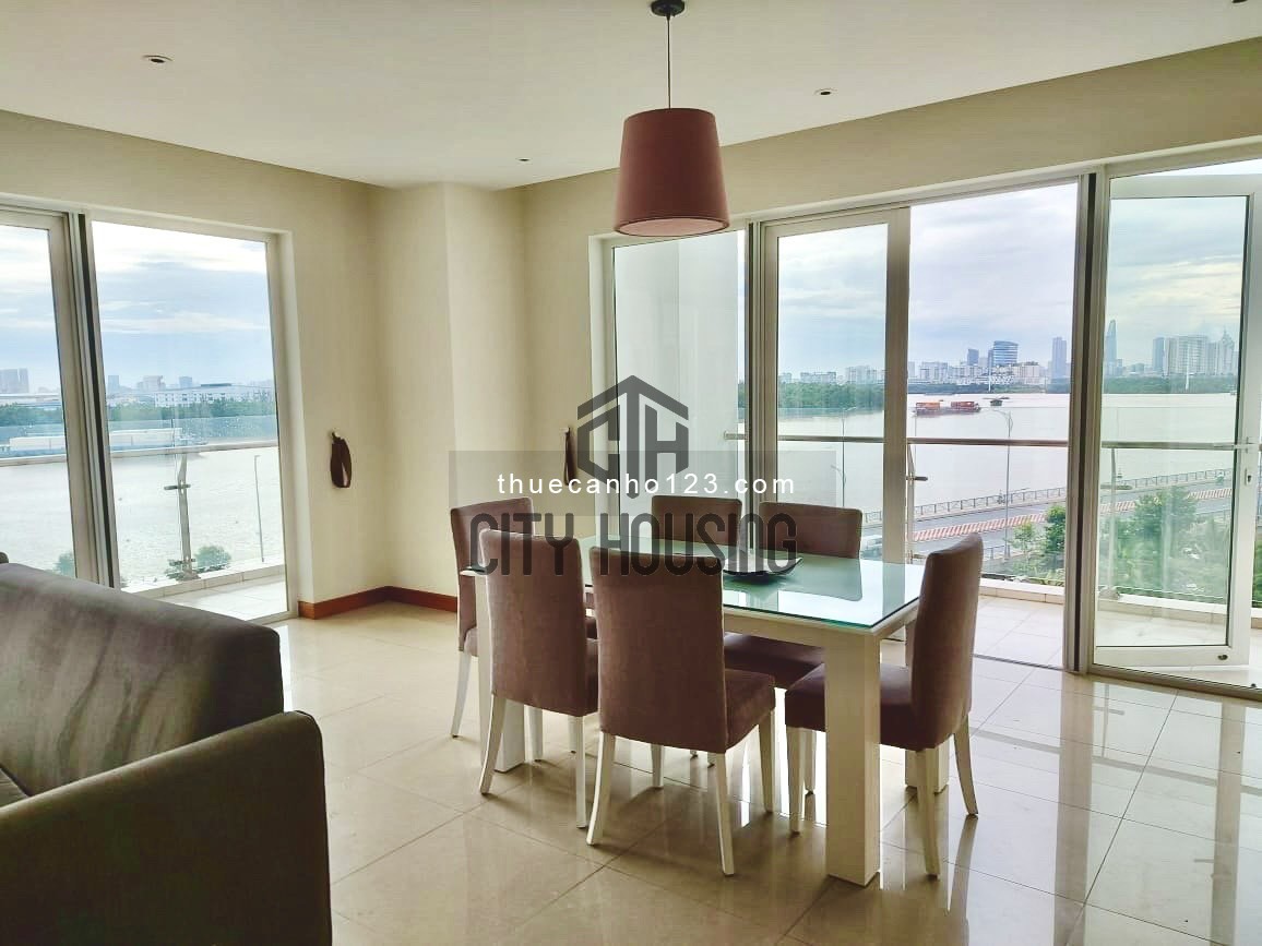 Căn hộ có ban công trãi dài ôm trọn view sông SG tại Đảo Kim Cương, 2600$. Tâm: 0902.0506.43