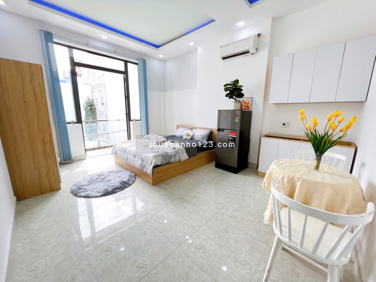 Cho Thuê Căn Hộ Full Nội Thất Ban Công Cửa Sổ, Ngay Nhất Chi Mai Tân Bình