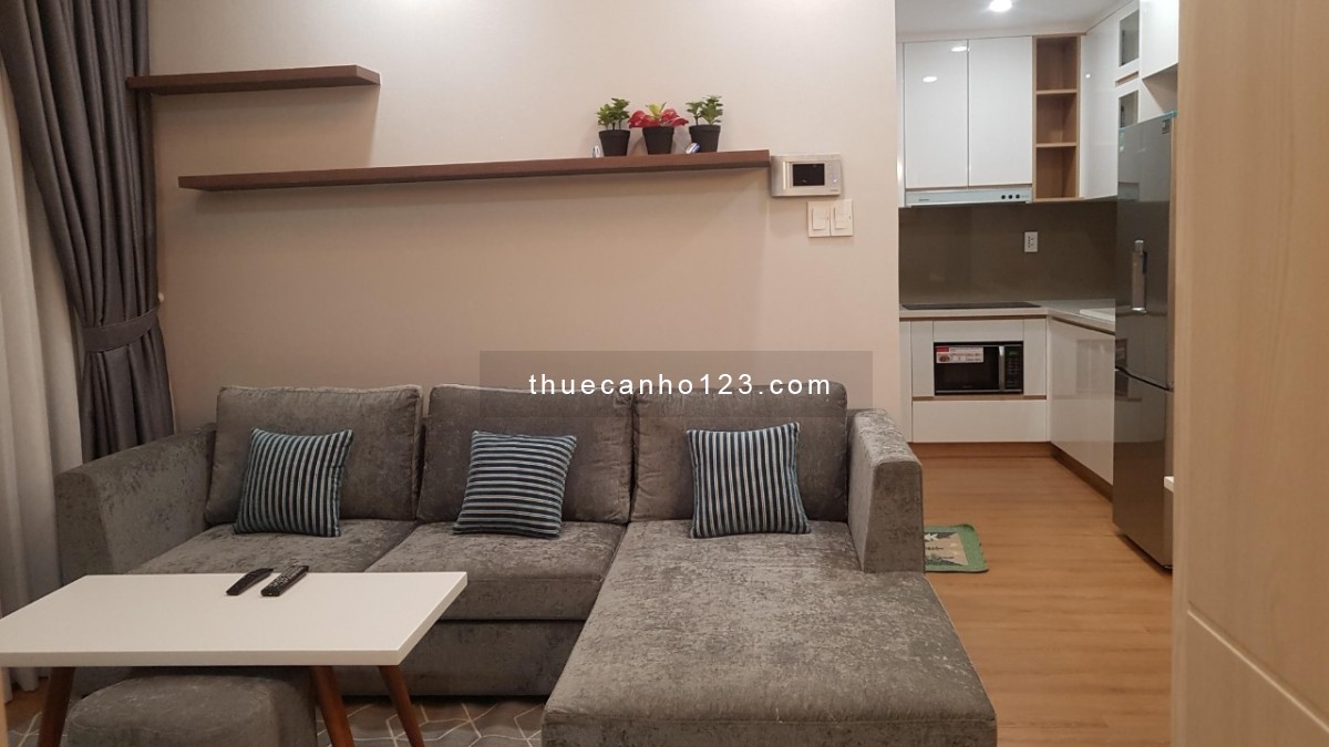 Căn hộ 2 phòng ngủ với nội thất cao cấp, sang trọng, view sông, Tại New city, giá thuê 17 triệu