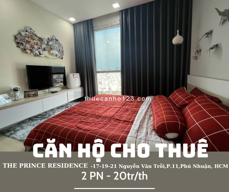 Chỉ 20tr/th- căn hộ 2 pn, full NT cho thuê tại The Prince Residence, Phú Nhuận
