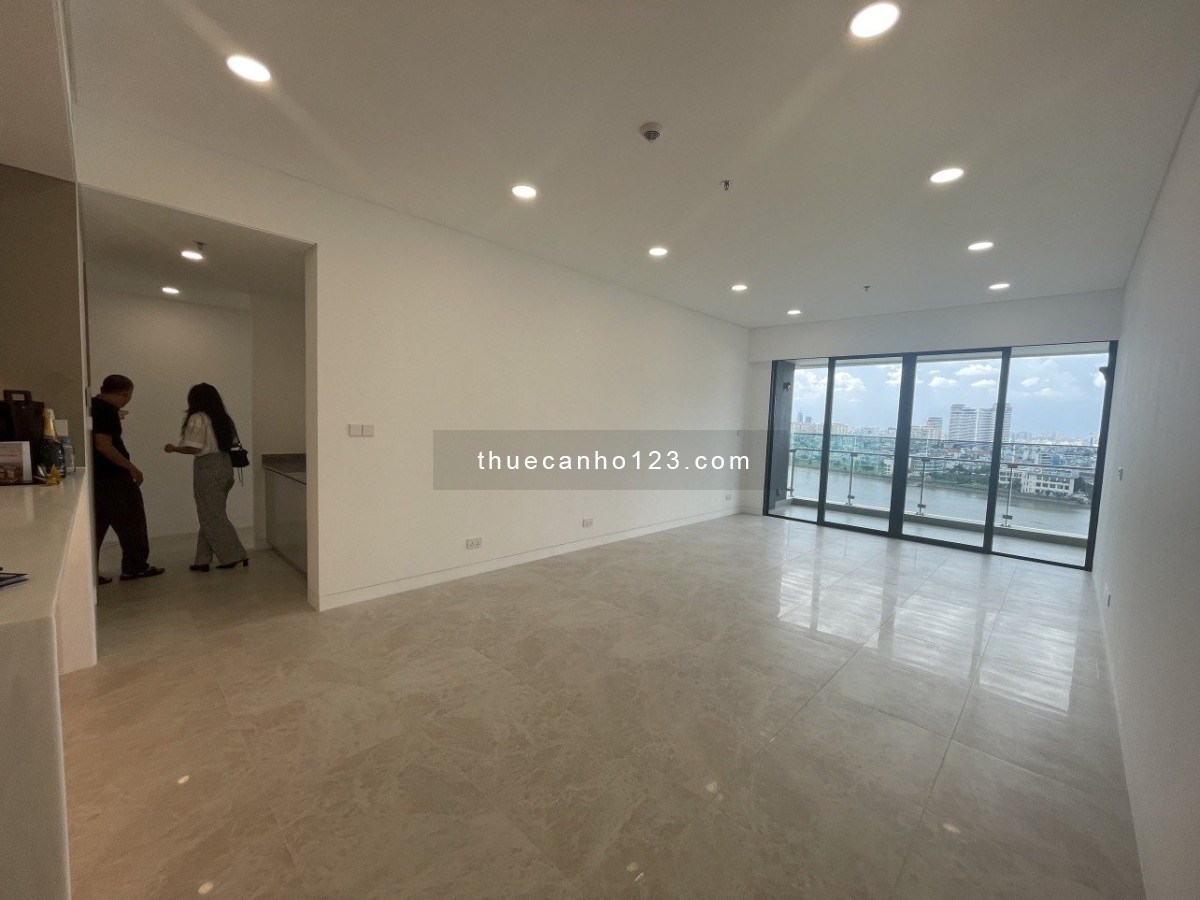 Căn hộ 4PN dt 185m2 view sông NTCB The River Thủ Thiêm Q2 cho thuê với giá 77.5tr