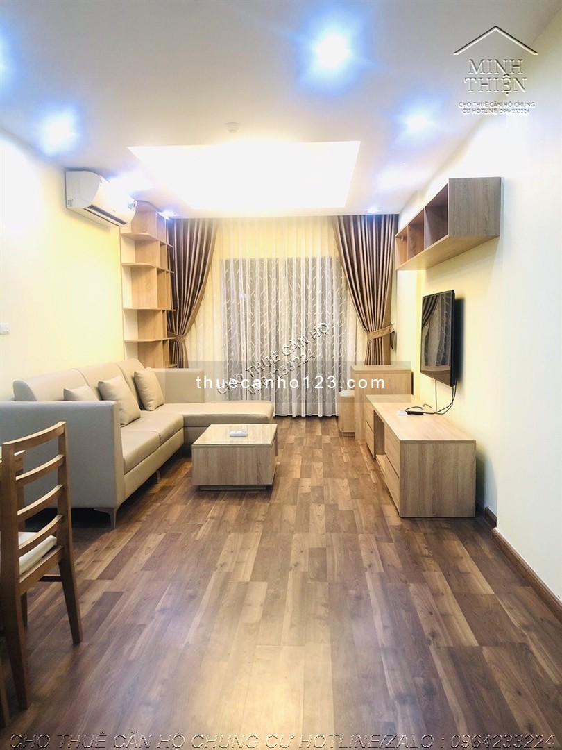 Cho thuê căn hộ tại 136 Hồ Tùng Mậu 3 pn full nội thất cao cấp diện tích 99m2, giá 16tr5