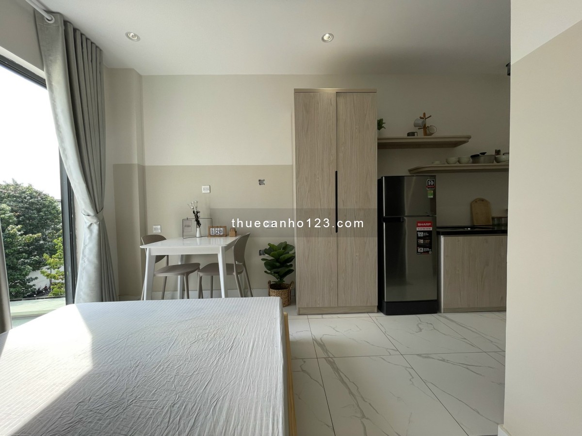 Studio full nội thất bancol thoáng giá yêu thương, 27m2 1 pn 1 wc