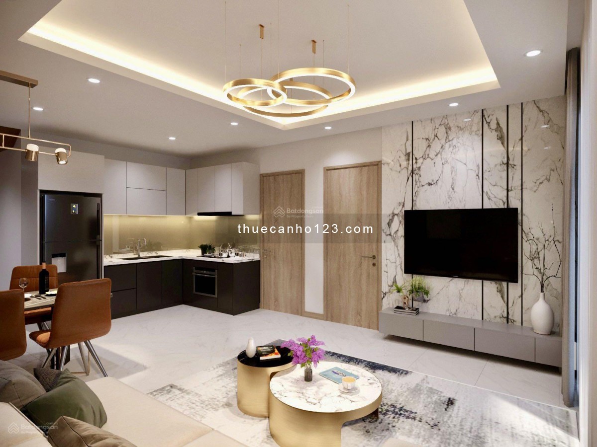 Cho thuê căn hộ 2PN/90m2 tầng cao toà Tân Hoàng Minh E1 ElDorado, giá 22 tr/th có fix