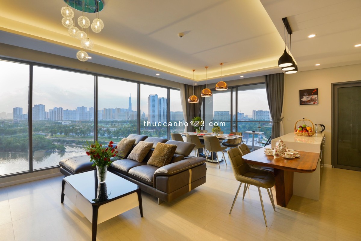 Cho thuê căn 3PN Đảo Kim Cương - nội thất sang trọng view sông SG - giá chỉ 45 triệu/tháng