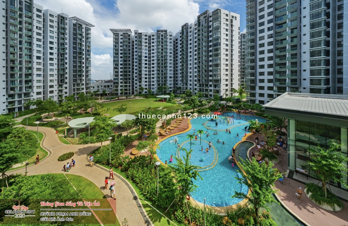 Cho thuê căn hộ 2PN, 2WC, khu Emerald - Celadon City q.Tân Phú