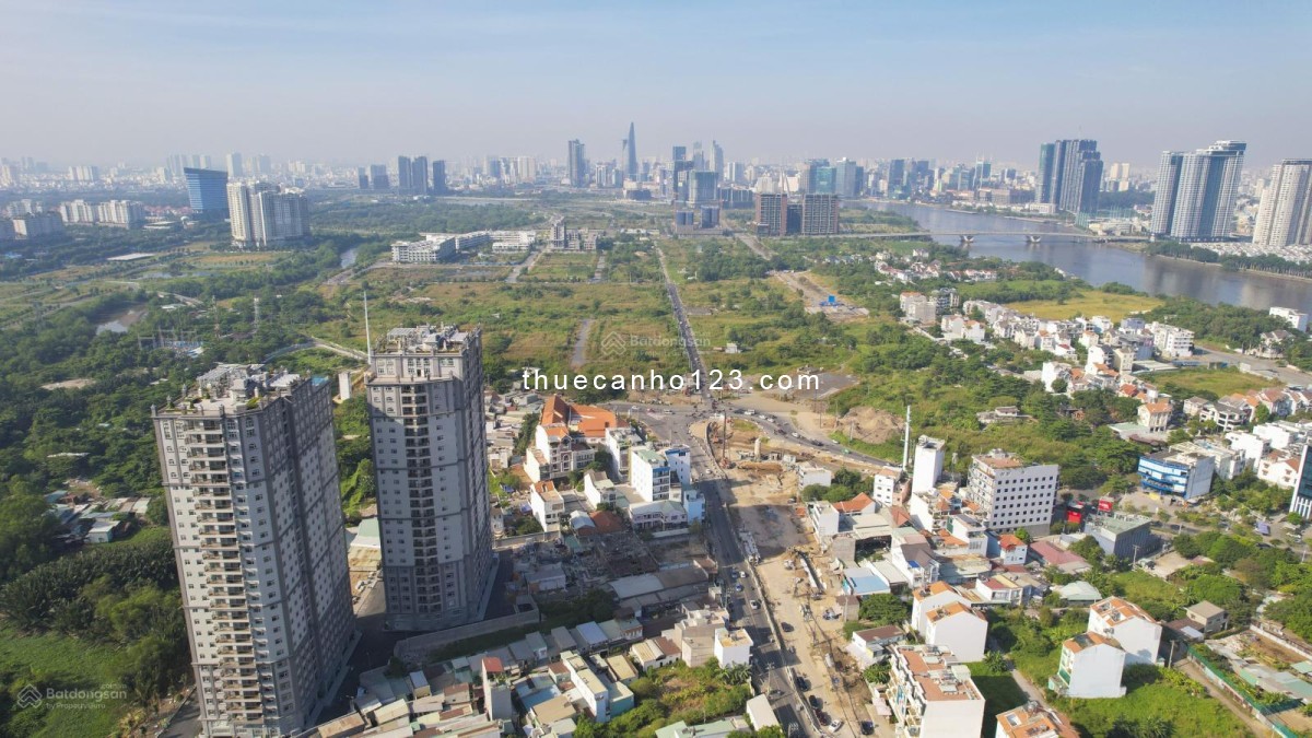 Cho thuê căn hộ 2PN Paris Thủ Thiêm, hướng Đông Nam, view mát mẻ, yên tĩnh