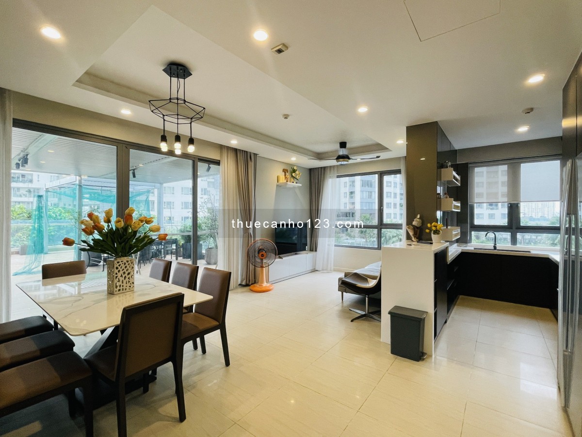 Thuê CH 2PN 90m2 và 80m2 sân vườn_cho thuê Full NT_Đảo Kim Cương Q2_1400$