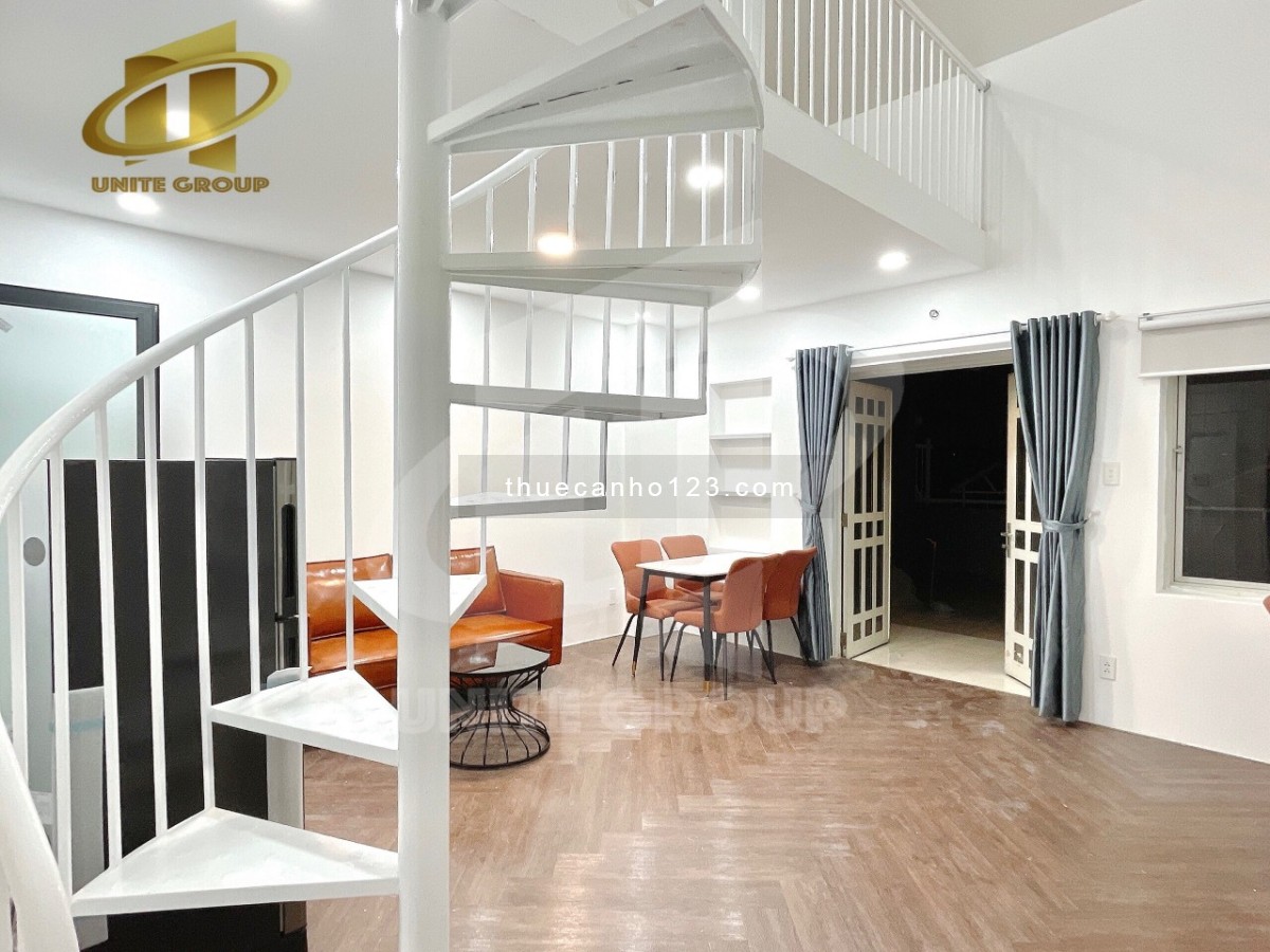 Cho thuê hệ thống căn Duplex Full Nội Thất có bancol riêng - siêu thoáng Gần VinCom, Đh UFM, KCX Q7