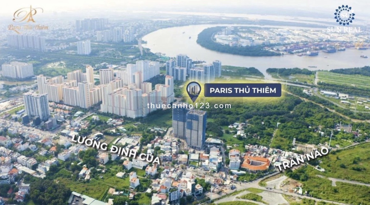 Cho thuê căn hộ cao cấp 2PN chỉ từ 12 tr/tháng ngay Trần não - Lương Định Của nhà mới nhận.
