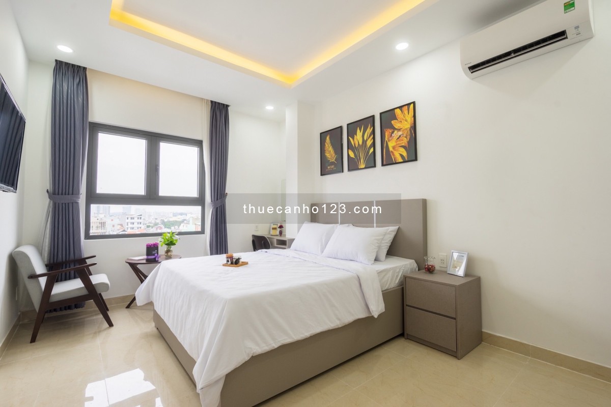 Quận 7 chdv giá tốt, nội thất đầy đủ, sạch sẽ, cửa sổ lớn, hiện đại chợ , cầu tân thuận