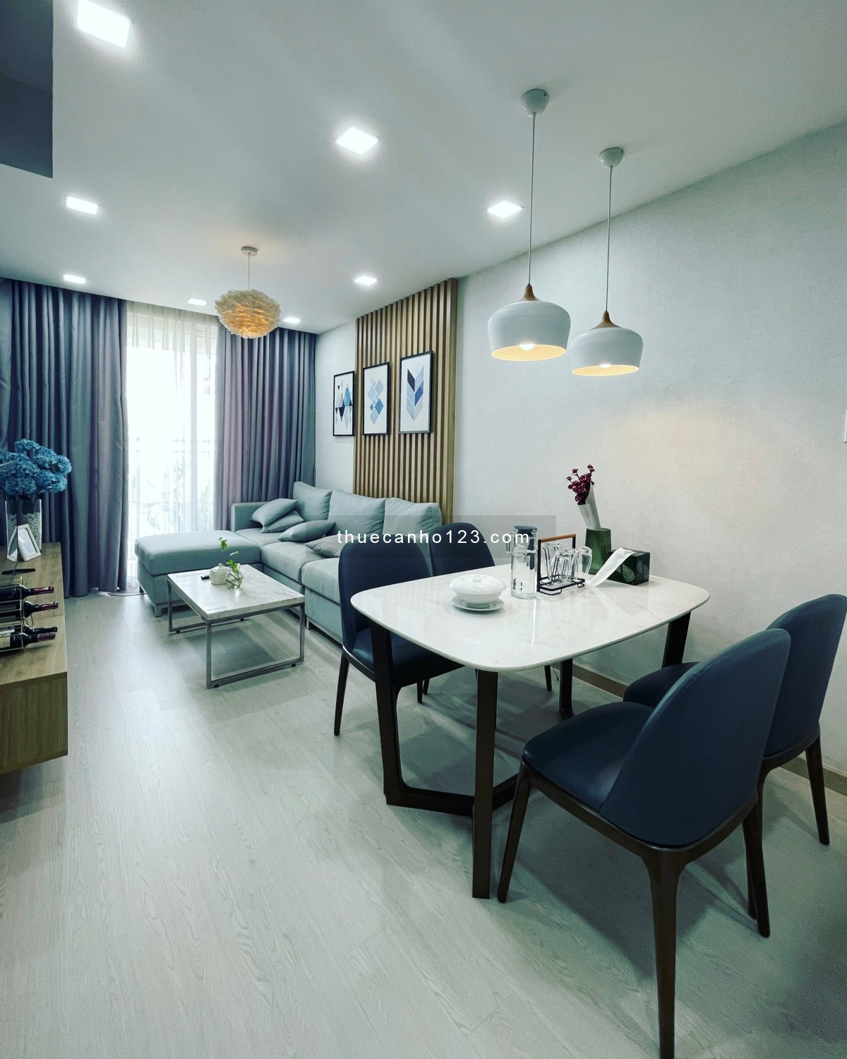 Cho thuê căn hộ Newton Residence 90m2, 3PN, 2WC, Full NT. Giá Cho Thuê: 23 tr/th ( Bao Phí QL)