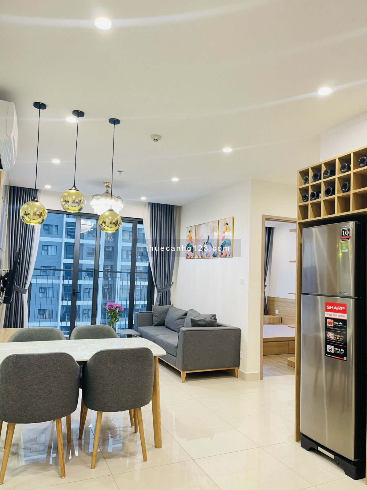 Em cho thuê căn hộ 1PN Full đồ tạidự án Vinhomes Smart City Giá chỉ 6,5tr