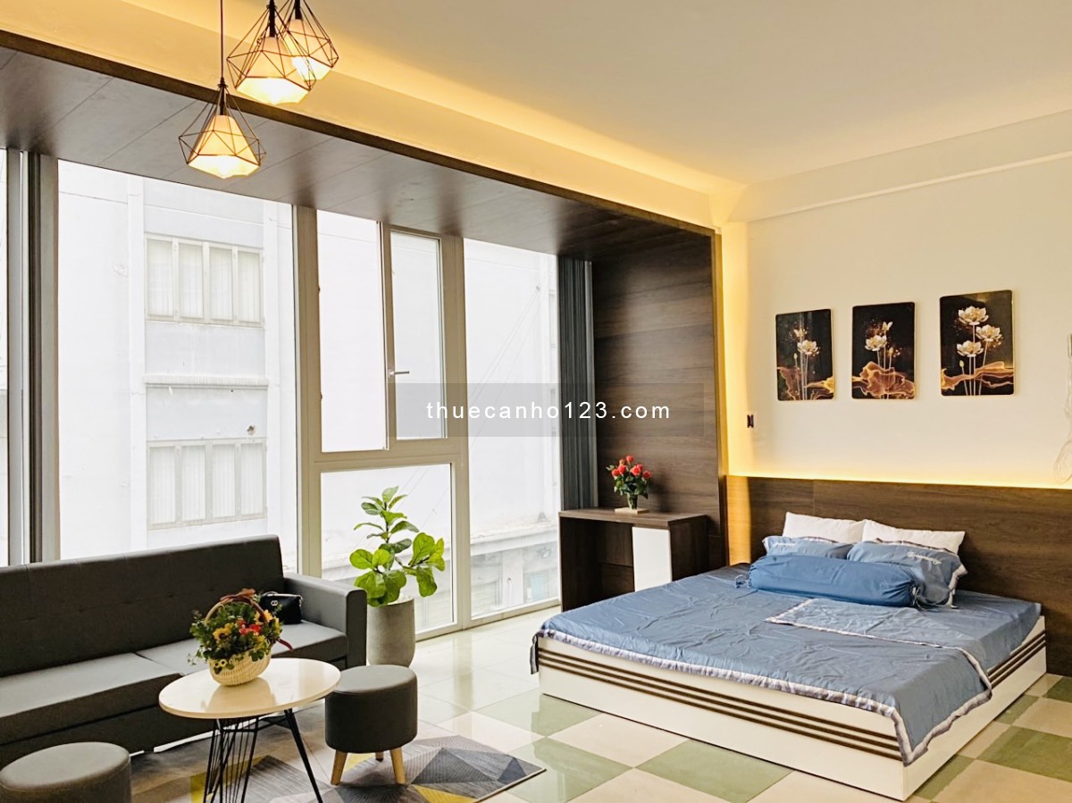 Căn hộ 1PN và studio balcon, máy giặt riêng gần SVĐ Hoa Lư, đài truyền hình TP, Nguyễn Đình Chiểu Q1