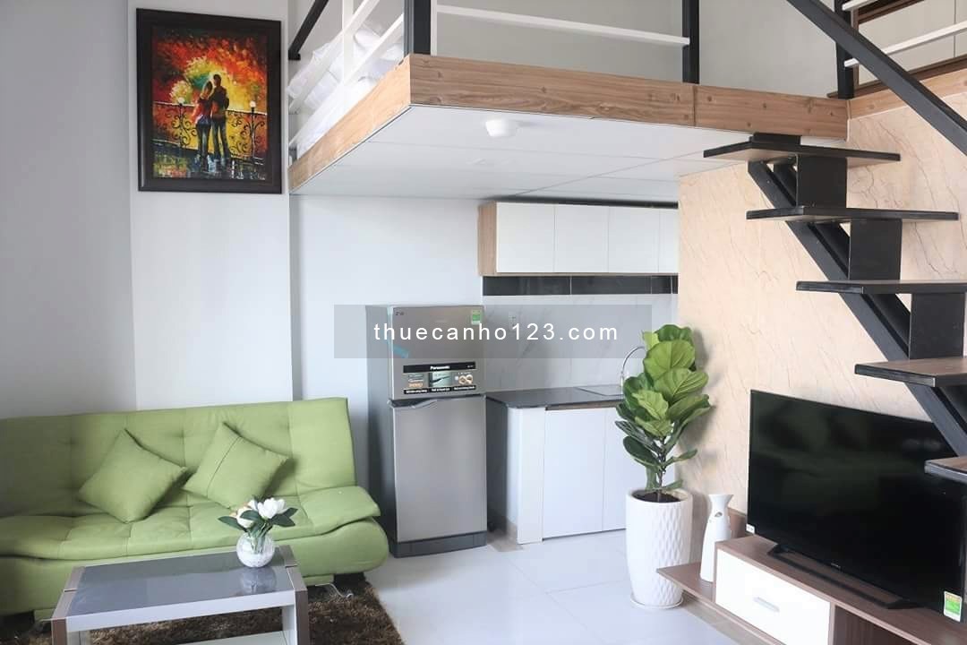 Duplex full nội thất máy giặt riêng - gần chợ Bà Chiểu