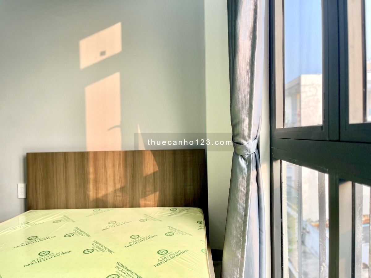 Cho thuê căn hộ cửa sổ lớn thoáng mát- máy giặt riêng full nội thất Quận Tân Bình
