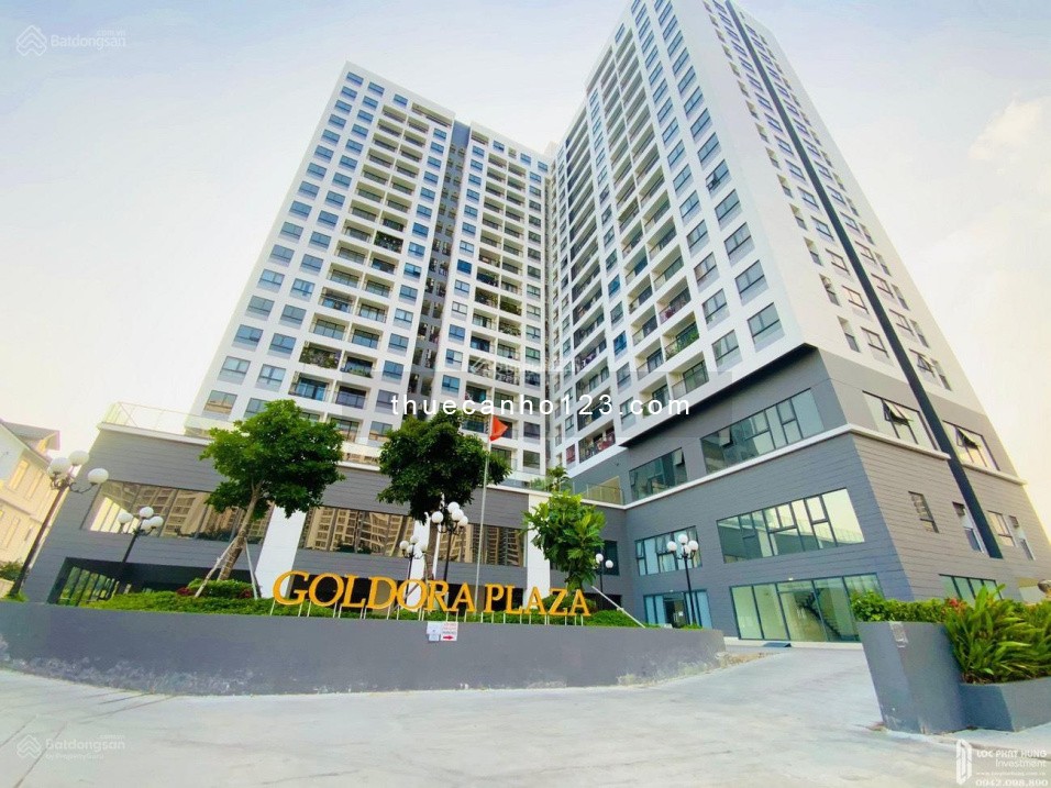 Cho thuê căn hộ Goldora Plaza, 2pn 1wc nhà cơ bản chỉ 7,5tr/tháng.LH 0902534990