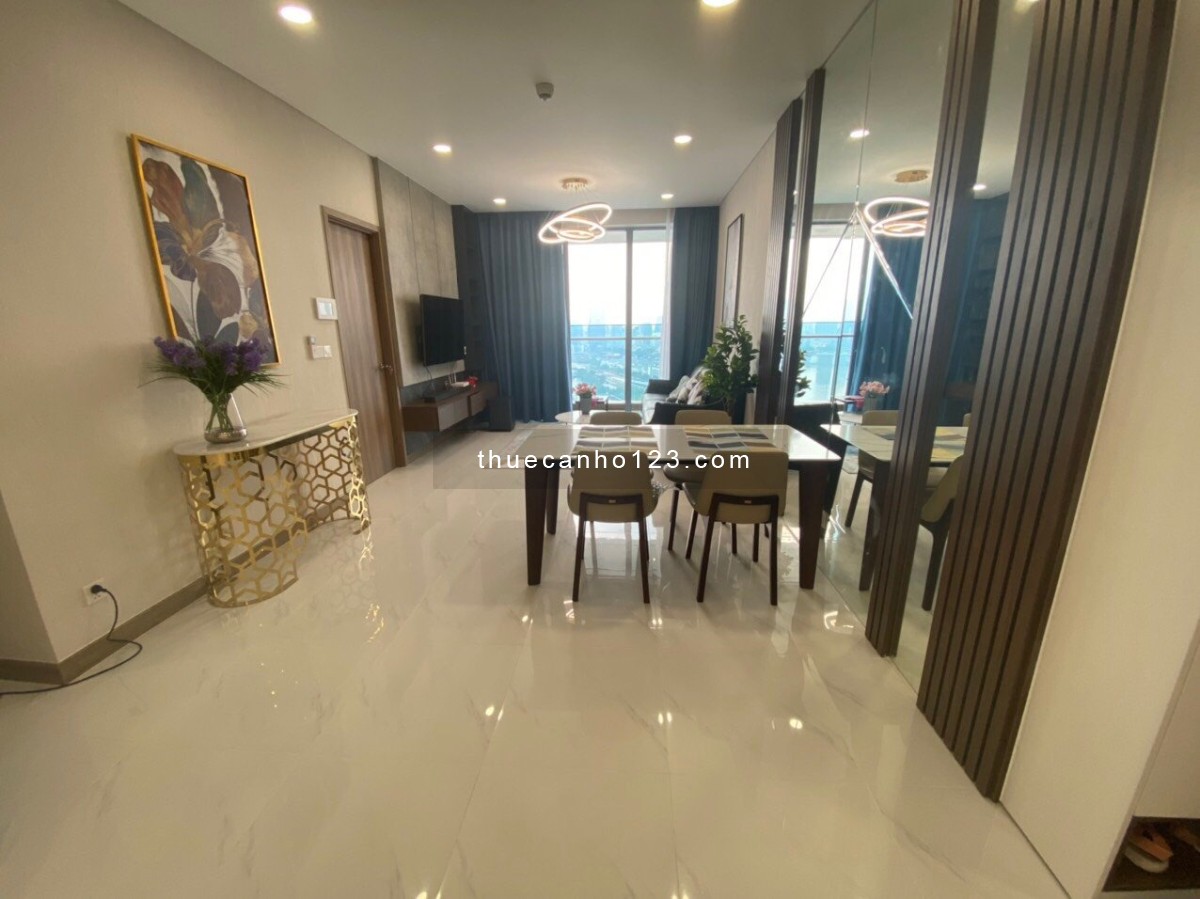 Cho thuê căn hộ cao cấp Bình Thạnh, Sunwah Pearl 2 phòng ngủ - 2WC 100m2 đầy đủ nội thất 36 triệu