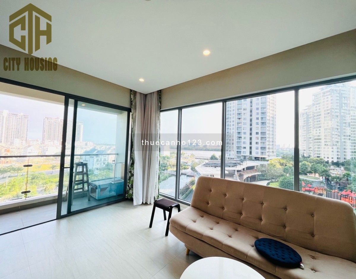 Đảo Kim Cương có căn hộ Giá Tốt Nhất cho thuê, 2pn Tháp Canary Full kính