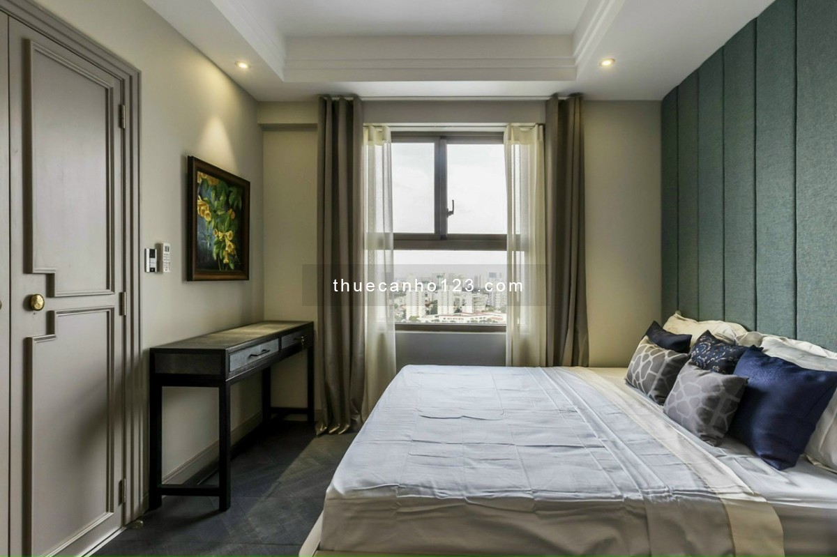 Cho thuê căn hộ Léman Luxury Apartments Q3 76m2, 2PN, 2WC, Full NT đẹp. Giá: 25 tr/th còn TL