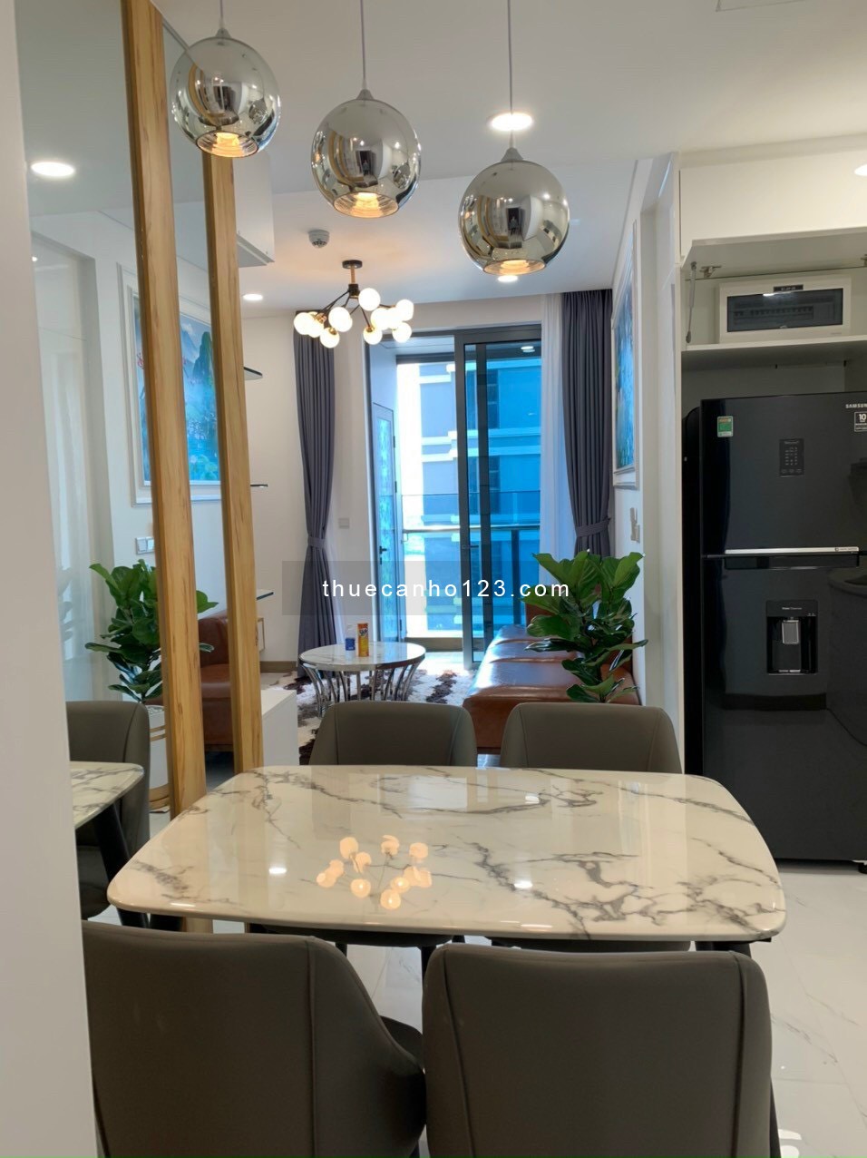 Căn hộ Đẹp Sunwah Pearl cho thuê_1PN_55m2_View sông_Full NT_Giá chỉ 23tr