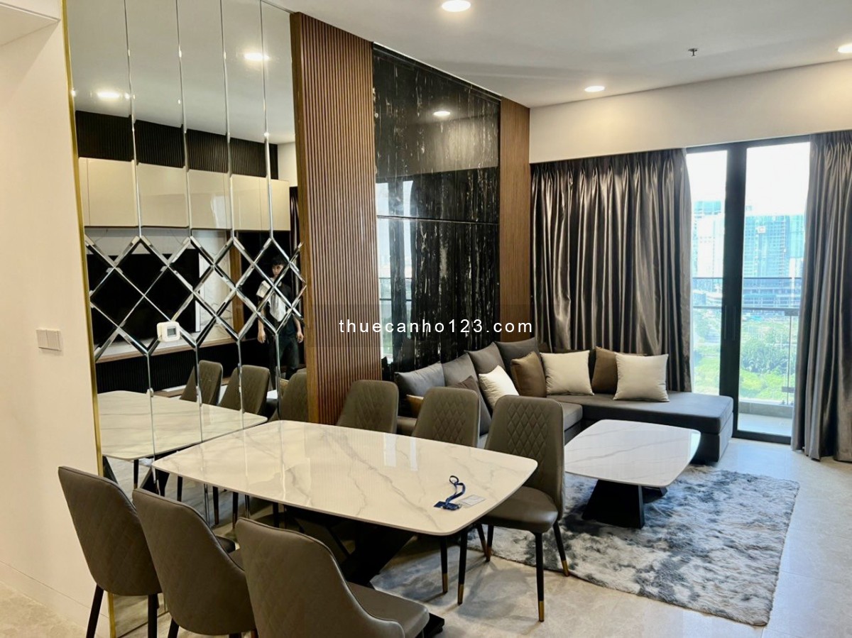 Căn hộ 2 phòng ngủ_94m2, View ngắm Pháo hoa, Tại THE RIVER THỦ THIÊM, nội thất Sang trọng, giá 1500$