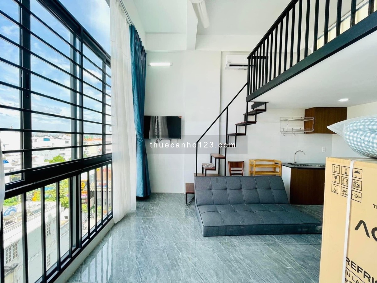 Căn hộ duplex mới xây 100%, Full nội thất mới cửa sổ lớn gần ĐH UFM_NTT_cầu Tân Thuận 2_Phú Mỹ Hưng