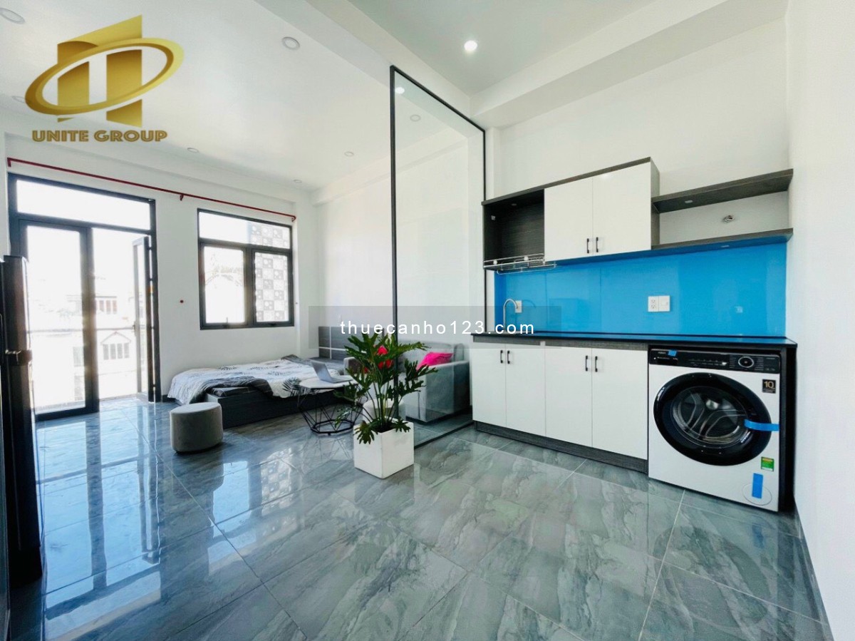 Căn 1pn full nội thất cao cấp- có máy giặt riêng- có ban công ngay Nguyễn Xí- Bình Thạnh