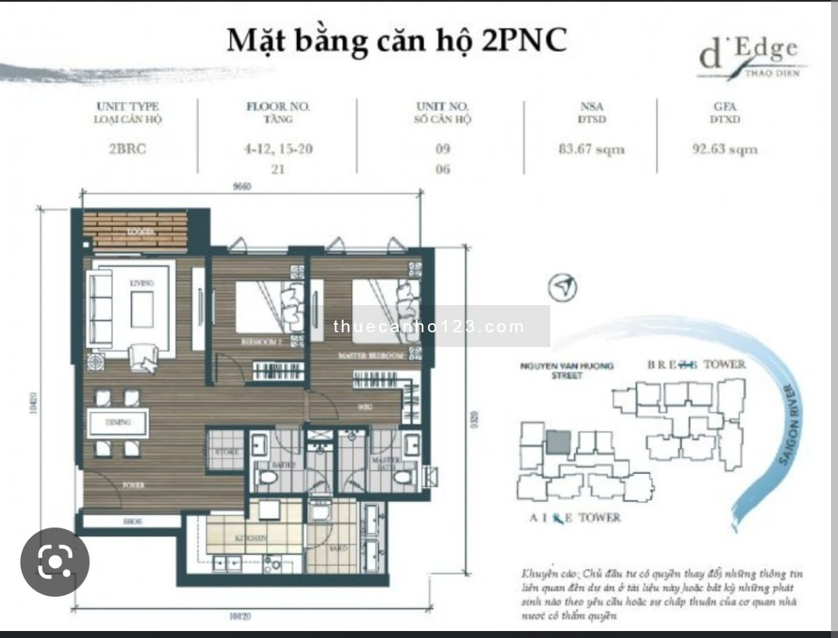 Giá siêu ưu đãi cho căn 2Pn, NTCB view Landmark 81 , thoáng chỉ 28 triệu, D’EDGE