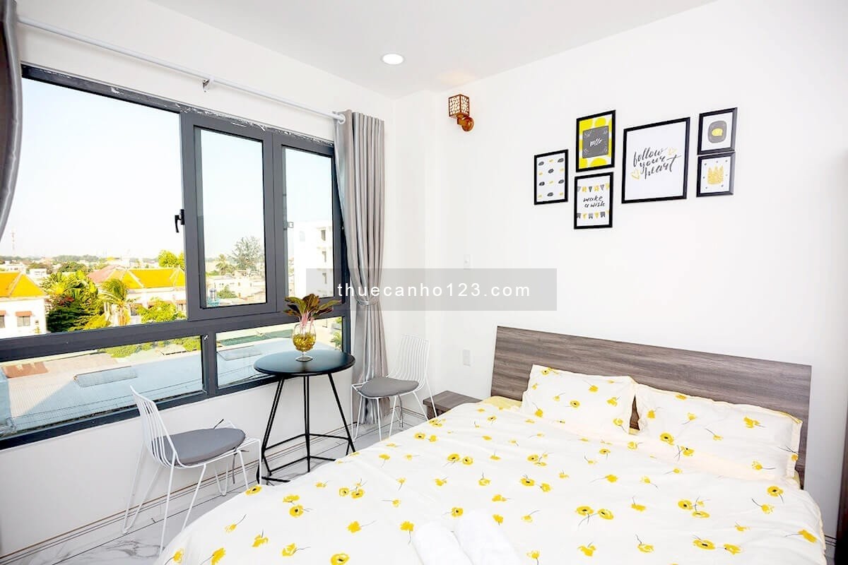 Căn hộ studio bếp xa giường, gần Phạm Văn Đồng full nội thất