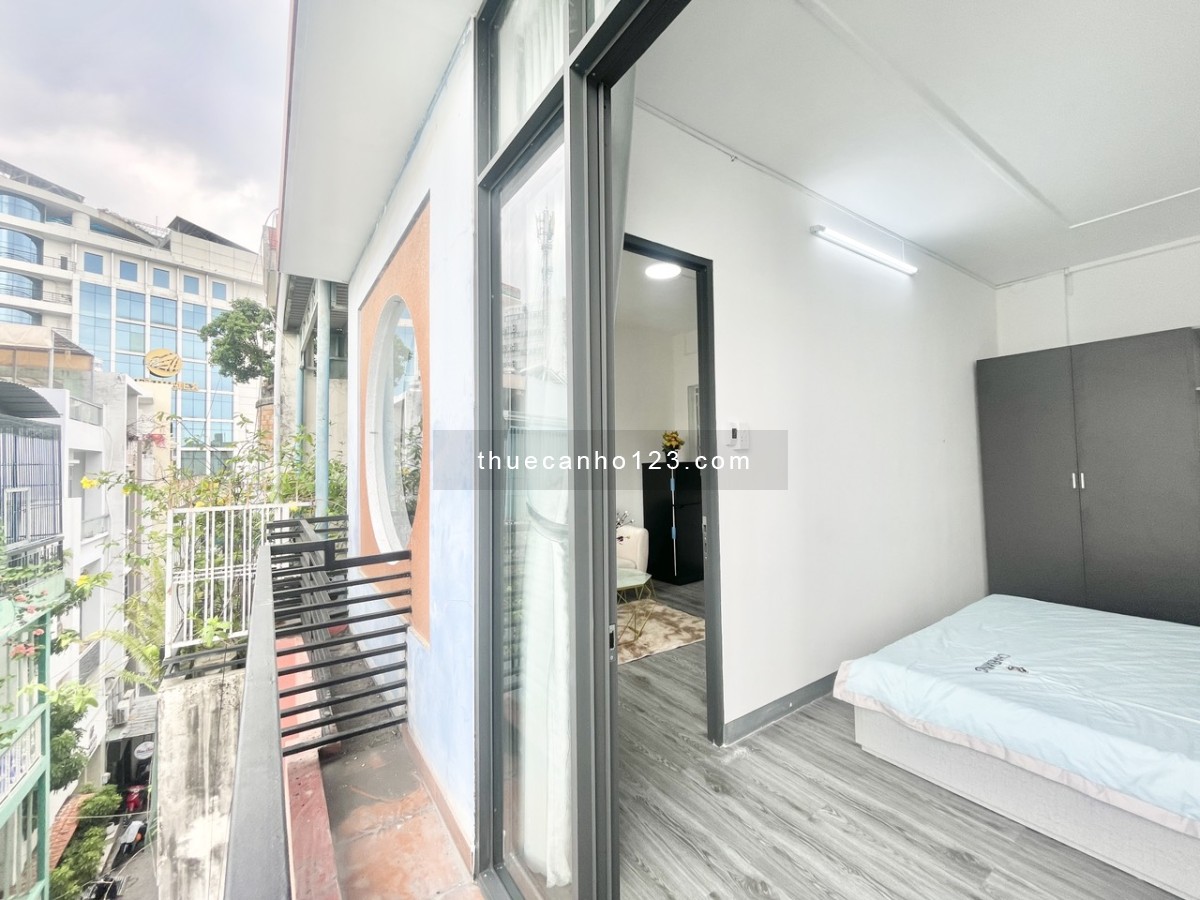 Khai trương CH balcony full NT - máy giặt riêng - gần cầu Công Lý