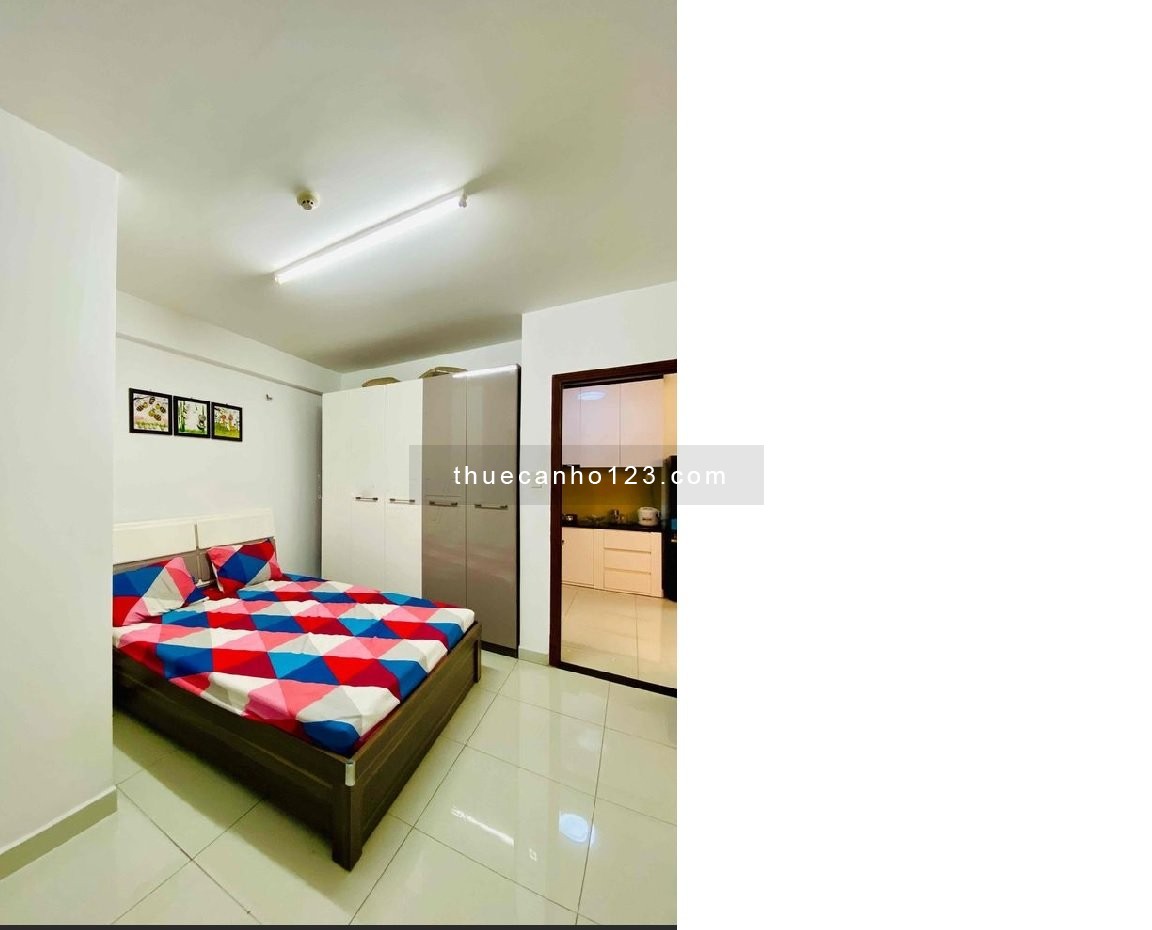 Cho thuê căn hộ 107 Trương Định 75m2, 2PN, nội thất căn bản. Giá cho thuê: 15 tr/th ( LH chính chủ)