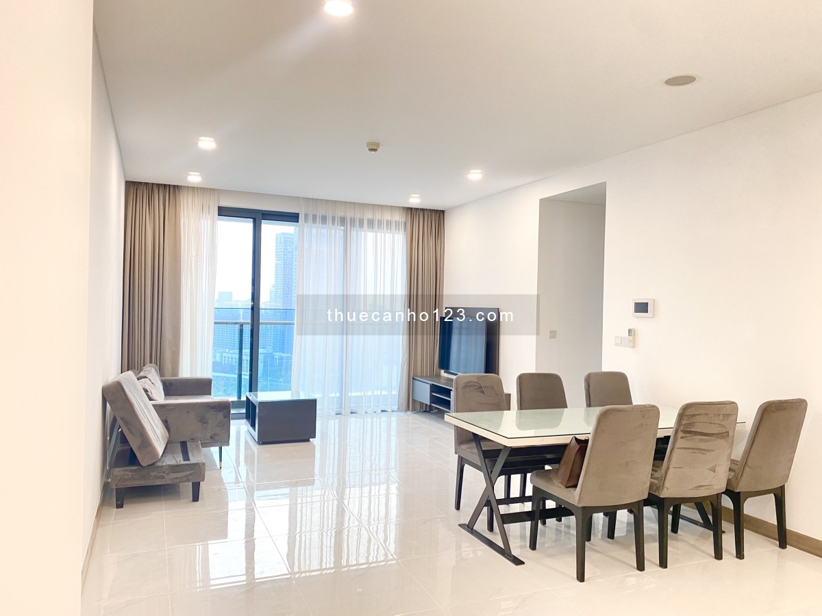 Thuê nhà Sunwah Pearl Bình Thạnh, 3 phòng ngủ, 130m2 đầy đủ nội thất 56 triệu