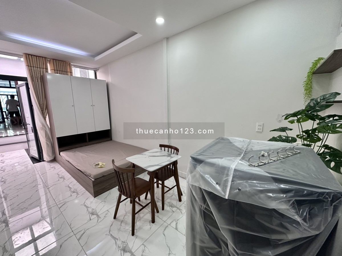 Studio - 1Pn full nội thất mới, giặt sấy đầy đủ, Vòng xoay Cống Quỳnh, Quận 1